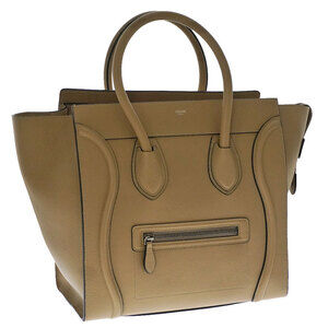 Celine Luggage Handbag Leather Dune Beige Bag